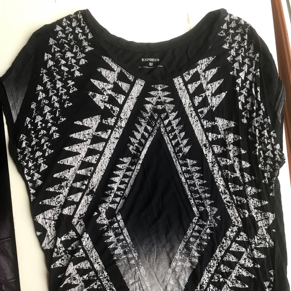 Black blouse short sleeved top